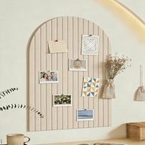 6 Pack 23.6x35.4in Arched Notice Board Pink Cork Board Alternative Photo Display Board  Wall Decor beige