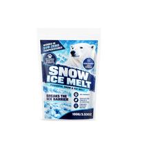 Ice-melting agent: Low-temperature compatible granules, easy to sprinkle, suitable for outdoor use blue