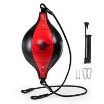Hanging Boxing Speed Ball with Elastic Ropes Double End Punching Bag Pear Shaped Reflex Ball for Home Training Dodge Practice