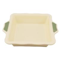 Stačiakampė torto forma, silikoninė nelipni, atspari aukštai temperatūrai, kepimo priedas beige