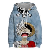 Vaikiškas džemperis su gobtuvu, Cosplay Zoro, One Piece, madingas, ilgomis rankovėmis, 3D Roronoa Zoro spausdinimas, 4-14 m. 140 gray