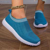 Summer Casual Women Sports Shoes Fashion Soft Sole Breathable Flat Shoes for Women Sneakers Comfort Tenis Running Walking Shoes 43 brown
