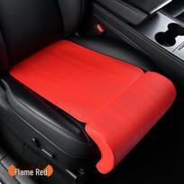 Universali odinė automobilio sėdynės pagalvėlė su kojų atrama – perforuota, pralaidi orui, visų sezonų dizainas red