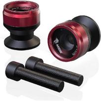 MZS 8MM Swingarm Spools Sliders Stand Universal M8 Black Compatible With CBR 600 F2 F3 F4 F4I CBR600RR CBR1000RR GSXR600 GSXR750 GSXR1000 GSXS750 raudona