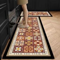 Virtuvė Grindų Kilimėlis Miegamasis Svetainė Ilga lova Kilimėlis Prieškambaris Minkštas Skalbiamas Kilimas Neslysta Vonios Įėjimo Kilimėlis 50cmx80cm 1pc brown
