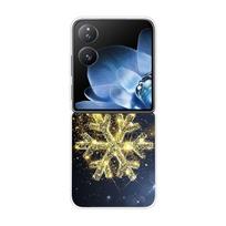 For Xiaomi Mix Flip Phone Case Christmas Painted Back Cover For Xiaomi Mi MixFlip Fundas Transparent Hard PC Cases Coque Shell Xiaomi Mix Flip gray