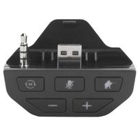 Headset Adapter Controller Audio Adapter Headphone Converter for Xbox One Wireless Gamepad Gamepad Headset Adapter Controller black