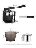 Stainless Steel Manual Juicer & Dumpling Filler Fruit & Vegetable Press gray