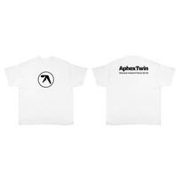 Summer TShirt Aphex Twin Cotton Oversized Fashion Short Sleeve T Shirt Tops Unisex Women Tee Y2k Streetwear Harajuku Clothing 4XL white