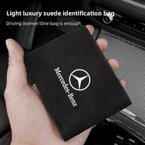 Automobilio vairuotojo pažymėjimo laikymo krepšys Piniginė ID kortelės apsauginis dėklas Mercedes Benz AMG W205 W203 W206 interjero apdailai JSTJT-BE BG1 gray