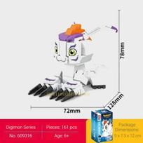 SEMBO BLOCK Digimon Adventure Anime Full Set Block Greymon Garudamon Assembly Model Decoration Puzzle Children's Toy Gift with box gray