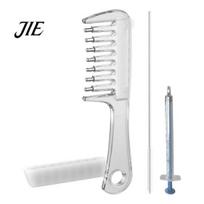 Scalp Massage Comb Hair Oil Applicator Comb, with Injecting Tube & Brush, Refillable Applicator, Leak Proof Dispenser, Massaging balta