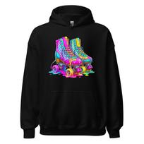 Roller Skates Unisex Hoodie S blue