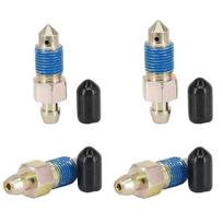 4-Piece Speed Bleeder Kit - Quick Bleeders with Dust Caps, 3/8 -24 x 32.6mm, H9402-4, 12701, 13901, 6858, 639590,639600 M10x1.0 - 35.4mm (4 PCS)