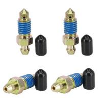 4-Piece Speed Bleeder Kit - Quick Bleeders with Dust Caps, 3/8 -24 x 32.6mm, H9402-4, 12701, 13901, 6858, 639590,639600 M10x1.5 - 35.5mm (4 PCS)