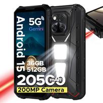 DOOGEE V Max LR Laser Rangefinder 5G AI Rugged Phone 36GB+512GB 6.78'' Display 20500mAh Battery Dual Camping Lights Smart phones