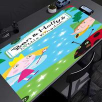 Ben and Holly's Little Kingdom Mouse Pad - Non-Slip Rubber Base, Smooth Surface for Work,Gaming,Office,And Home Use, Desk Mouse Pad 50cmx100cm