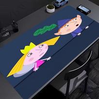 Ben and Holly's Little Kingdom Mouse Pad - Non-Slip Rubber Base, Smooth Surface for Work,Gaming,Office,And Home Use, Desk Mouse Pad 50cmx100cm