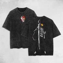 Retro Vintage Limited IchiGo - Bleach Anime Double Printed Tee Unisex S black