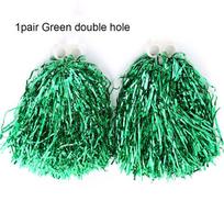 Gėlių Cheerleader pomponai Cheerleading Šventinis Kamuolinis Šokis vakarėlio Dekoratorius Klubas Sporto Reikmenys 1pair Green double hole