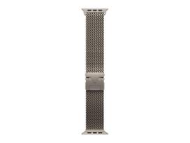 APPLE 49mm Natural Titanium Milanese Loop - Small | Apple