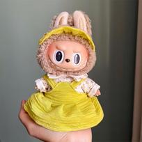 Mini Pliušinės Lėlės Drabužiai Apranga Aksesuarai 17cm Labubu V1 V2 ir Kelioms Serijoms - Puiki Apranga Jūsų Lėlei gray