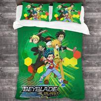 Anime Beyblade Burst Patalynės Komplektas Antklodės Užvalkalas Miegamojo Antklodžių Užvalkalai Vieno Dydžio Dvigulis Karališko Dydžio Antklodės Užvalkalas Namų Tekstilė 2/3 Vnt. US Twin(172x218cm) white