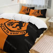 3D Print B-Bnei Yehuda Tel Aviv Bedding Set Twin Queen King Full Size Duvet Cover Pillowcase Bed boys girls Adult Home Textiles EU Single 135x200cm black