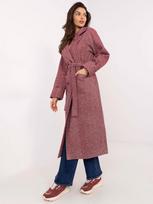 Paltas moterims LK-PL-509835.19 bordo spalvos, L/XL