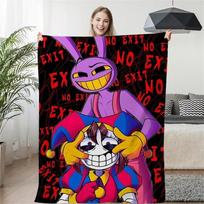 Nuostabus skaitmeninis cirkas Anime vilnos pledas Itin minkštas daugiafunkcinis užtiesalas sofai kelionei lovai namų dekoravimui 75x90cm
