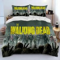 Horror TV The Walking Dead Lincoln Comforter Bedding Set,Duvet Cover Bed Set Quilt Cover Pillowcase,King Queen Size Bedding new 70x133cm 2pcs yellow