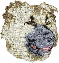 Kaukazinis aviganis, Kaukazinis ovčarka - šuns formos pleistras, siuvinėtas pleistras, unikali puošmena Art-Dog kuprinei įvairiaspalvė spalva