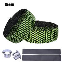 1 Pair Silica Gel Anti-slip Shock Handle Bike Handlebar Tape Wrap MTB Road Bicycle green