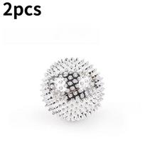 2pcs - Textured finger sleeve massage roller for hand muscle massage, acupoint massage palm with knob white
