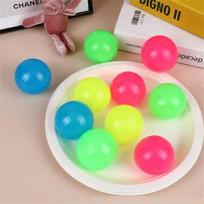 5pcs/10pcs Glow in The Dark Sticky Stress Ball Sensory Fidget Playthings for Adults & Kids Anxiety Relief Grip Enjoyable Squeeze Plaything blue