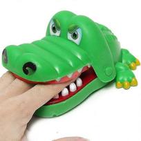 Krokodilo kandimo žaidimas mini kelioninis dantų gydytojo piršto kandimo krokodilo žaislas vaikams
