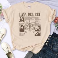 Lana Del Rey tshirts Women Unisexga top female Unisexga harajuku clothes L gray