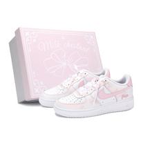 Nike Air Force 1 Heartbeat Reflection Low top Skateboard Shoes Women's Pink DD8959-100(Team1225-S-BOX) 36.5 white