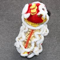 Lion Dance Pet Costume for Dogs: Teddy, Corgi, French Bulldog - Funny Autumn/Winter Outfit XXL balta