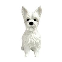 Hunting Dog Statue, Realistic Cute Puppy Figurine for Desk Shelf Decor, 3D Printed Craft Ornament for Home Office, Pet Lover Gift balta