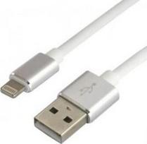 everActive USB – Lightning silikoninis laidas, greitas įkrovimas, 1,5 m, baltas