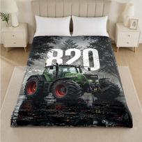 John Deere spausdinimo flanelės pledas Jaukus šiltas pliušinis pledas lovai, sofai, kušetei, namų naudojimui patalpose 180x230cm