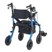 Vaikštynė su ratukais ir transportavimo kėdė 107x73x92-106.5 cm Aliuminis mobilumo pagalbininkas