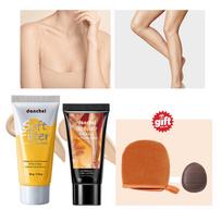 Danchel 2-Piece Body Concealer & Leg Makeup Set: Beautiful Leg Cream for Even Skin Tone + Application Tool. beige