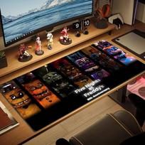 Freddy Nights Color Mouse Pad Large Gaming Table Cushion Non-slip Laptop Tablet Big Mousepad XXL Mat Mini PC Playmat With Lock edge 30cmx60cm(11.8x23.6inch) brown