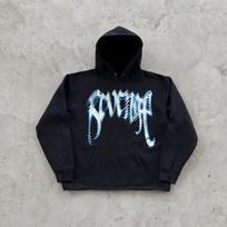 Vintage 90s Revenge Baggy Logo Graphic Streetwear Hoodie S black