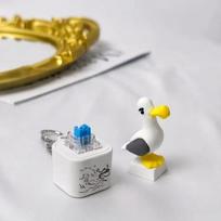-//Seagull Mine Keychain, Usb Clicky Keyboard Fidget Button, Led Sound Keychain gray