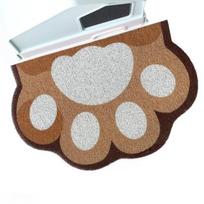 Waterproof Cat Litter Mat Odor Control Litter Box Mat Durable Litter Trapping Mat  Home Floor 40*60cm gray