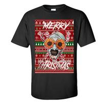 Art The Clown T Shirt Merry Christmas Terrifier Shirt S-XXXL Unisex T-Shirt XXXL brown