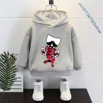Y2K Kids Sweatshirt The Amazing Digital Circus Cartoon Cosplay Costumes Spring Fall Baggy Long Sleeve Street Tops Gift 150 gray